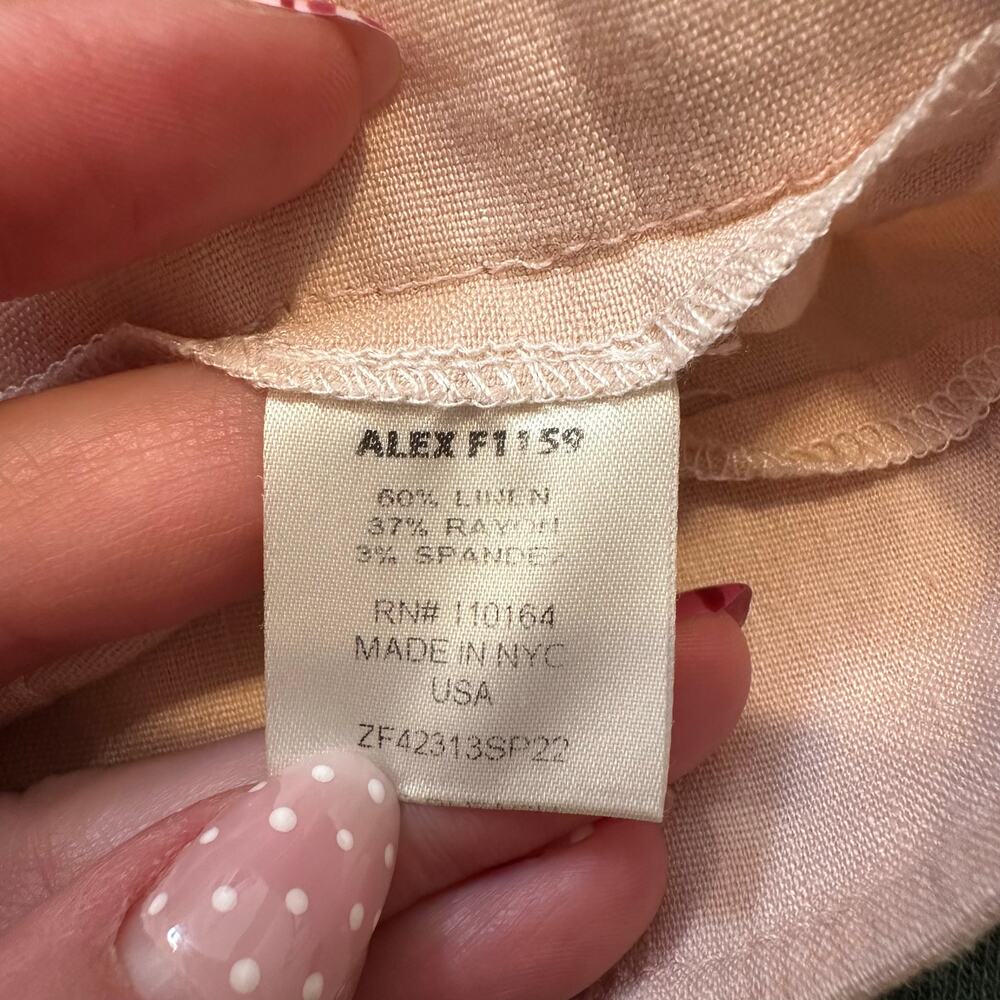 AVENUE MONTAIGNE Women's Alex Linen Pants Size 4 - Picture 4 of 10